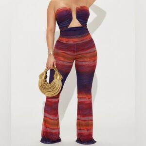 Vibrant Strapless Jumpsuit